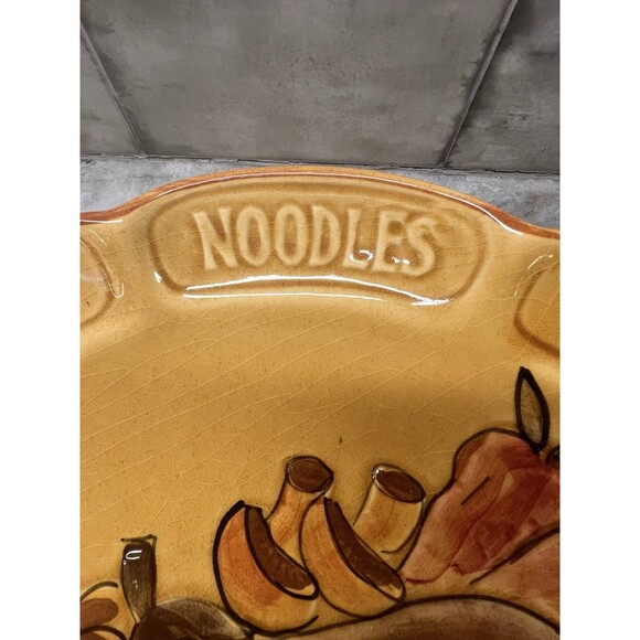 Vintage 1964 Los Angeles Potteries #300 Spaghetti Bowl 14” Pasta Noodle Salad - Picture 4 of 9